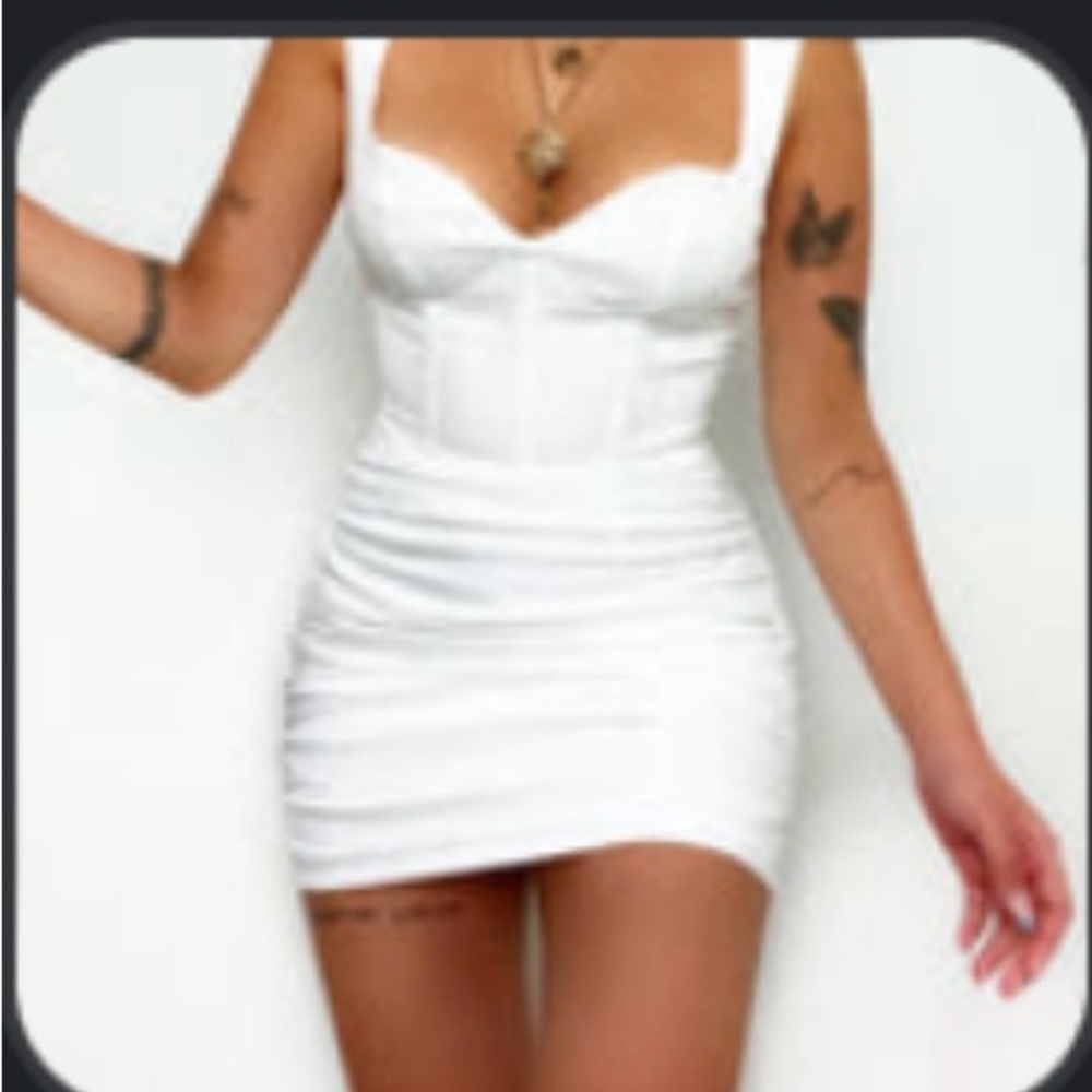 NWT White Graduation/Bridal Mini Dress